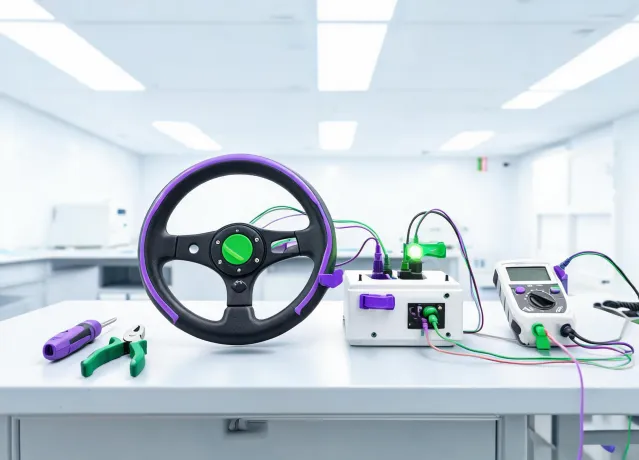 Ride-on toy control test bench